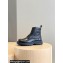Dior Buffalo Lace-Up Men's Boots in Black Smooth Calfskin Debossed with Dior Oblique Motif