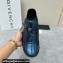 Givenchy Spectre runner Men's Sneakers in laminated leather Blue with zip