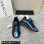 Givenchy Spectre runner Men's Sneakers in laminated leather Blue with zip