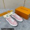 Louis Vuitton Monogram denim Time Out Women/Men Sneakers Pink