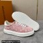 Louis Vuitton Monogram denim Time Out Women/Men Sneakers Pink