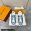 Louis Vuitton Monogram denim Time Out Women/Men Sneakers Light Blue