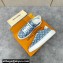 Louis Vuitton Monogram denim Time Out Women/Men Sneakers Light Blue