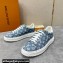 Louis Vuitton Monogram denim Time Out Women/Men Sneakers Light Blue