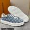 Louis Vuitton Monogram denim Time Out Women/Men Sneakers Light Blue