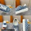 Louis Vuitton Monogram denim Time Out Women/Men Sneakers Light Blue