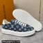 Louis Vuitton Monogram denim Time Out Women/Men Sneakers Dark Blue