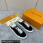 Louis Vuitton Perforated calf leather Time Out Women/Men Sneakers Black