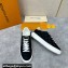 Louis Vuitton Perforated calf leather Time Out Women/Men Sneakers Black
