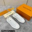 Louis Vuitton Perforated calf leather Time Out Women/Men Sneakers White