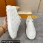 Louis Vuitton Perforated calf leather Time Out Women/Men Sneakers White
