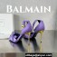 Balamin Heel 9.5cm Uma Satin Silk Sandals Purple 2024