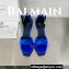 Balamin Heel 9.5cm Uma Satin Silk Sandals Blue 2024