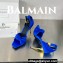 Balamin Heel 9.5cm Uma Satin Silk Sandals Blue 2024