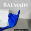 Balamin Heel 9.5cm Uma Satin Silk Sandals Blue 2024
