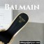 Balamin Heel 9.5cm Uma Satin Silk Mules Beige 2024