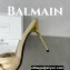 Balamin Heel 9.5cm Uma Satin Silk Mules Beige 2024