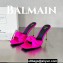 Balamin Heel 9.5cm Uma Satin Silk Mules Fuchsia 2024