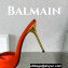 Balamin Heel 9.5cm Uma Satin Silk Mules Orange 2024
