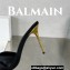 Balamin Heel 9.5cm Uma Satin Silk Mules Black 2024