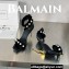Balamin Heel 9.5cm Uma Shearling and Pearl Sandals Black 2024