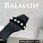 Balamin Heel 9.5cm Uma Shearling and Pearl Sandals Black 2024
