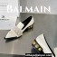 Balamin Shearling and Pearl Coin Loafers White 2024