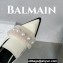 Balamin Shearling and Pearl Coin Loafers White 2024