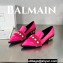Balamin Shearling and Pearl Coin Loafers Fuchsia 2024