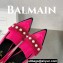 Balamin Shearling and Pearl Coin Loafers Fuchsia 2024