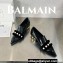 Balamin Shearling and Pearl Coin Loafers Black 2024
