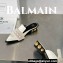 Balamin Shearling and Pearl Coin Mules White 2024