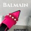 Balamin Shearling and Pearl Coin Mules Fuchsia 2024