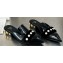 Balamin Shearling and Pearl Coin Mules Black 2024