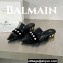 Balamin Shearling and Pearl Coin Mules Black 2024