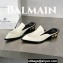 Balamin Brushed Lether Coin Mules White 2024