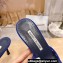 Manolo Blahnik Heel 7cm MAYSALEBI Mesh Checkered Mules Blue