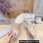 Manolo Blahnik Heel 7cm MAYSALEBI Mesh Checkered Mules Beige