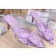 Manolo Blahnik Heel 7cm MAYSALEBI Mesh Checkered Mules Purple