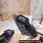 Manolo Blahnik Heel 7cm MAYSALEBI Mesh Checkered Mules Black/Gray