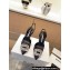 Manolo Blahnik Heel 9cm Prietasli Crystal Buckle Satin Slingback Pumps Black