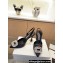 Manolo Blahnik Heel 9cm Prietasli Crystal Buckle Satin Slingback Pumps Black