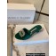 Manolo Blahnik Heel 5.5cm Satin Embellished Laalita Mules Green