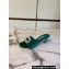 Manolo Blahnik Heel 5.5cm Satin Embellished Laalita Mules Green