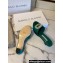 Manolo Blahnik Heel 5.5cm Satin Embellished Laalita Mules Green