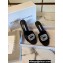 Manolo Blahnik Heel 5.5cm Satin Embellished Laalita Mules Black