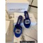Manolo Blahnik Heel 5.5cm Satin Embellished Laalita Mules Blue