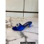 Manolo Blahnik Heel 5.5cm Satin Embellished Laalita Mules Blue
