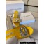 Manolo Blahnik Heel 5.5cm Satin Embellished Laalita Mules Yellow