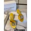 Manolo Blahnik Heel 5.5cm Satin Embellished Laalita Mules Yellow